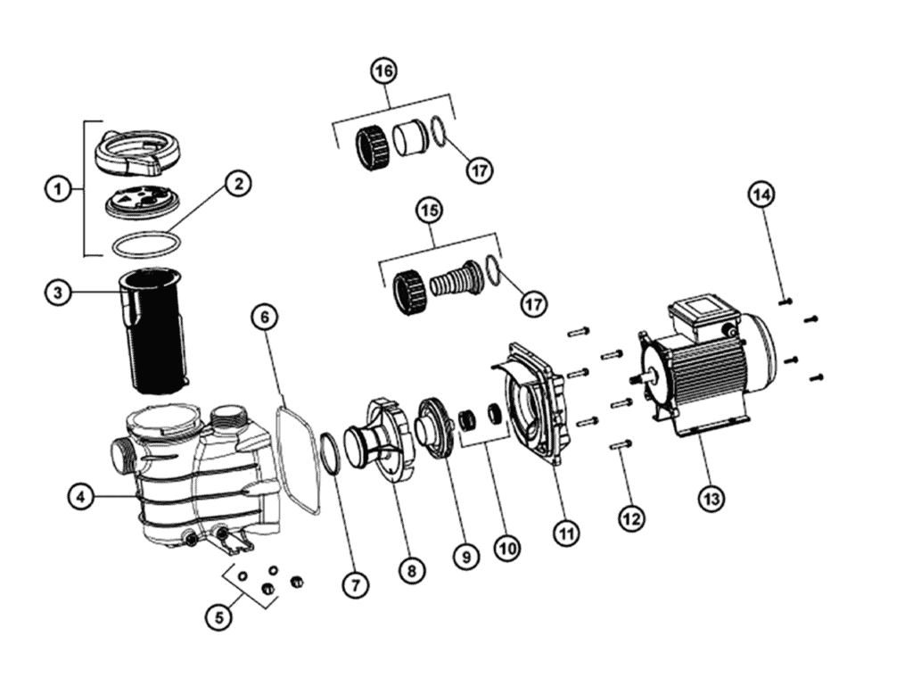 Kripsol S2 Series Pool Pumps (S2-025M to S2-150M) - 1