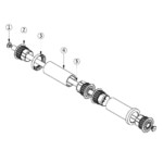 Dolphin Robotic Pool Cleaner Wheel Tube Assembly - 99955956-ASSY - 2