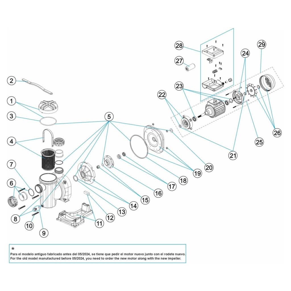 Astralpool Sena pool pump - 1