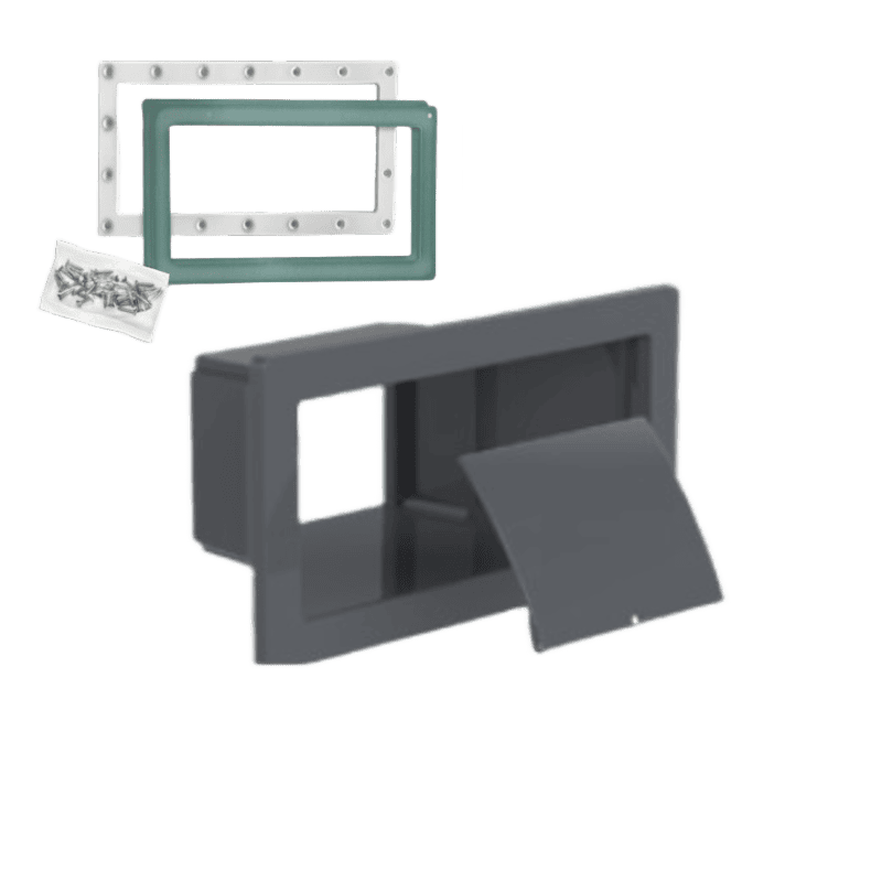 Weltico A400 design skimmer renovation kit with mouth faceplate anthracite - 60662A