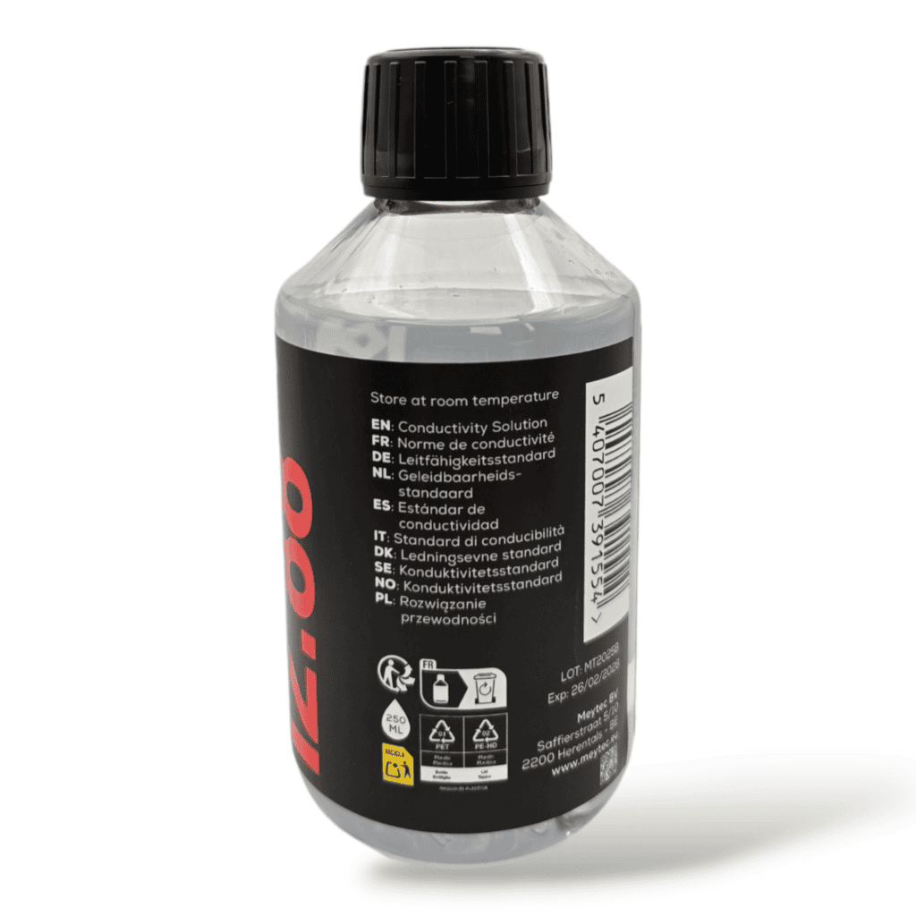 Meytec conductivity calibration solution - 12.88 mS/cm - bottle 250 ml - 4