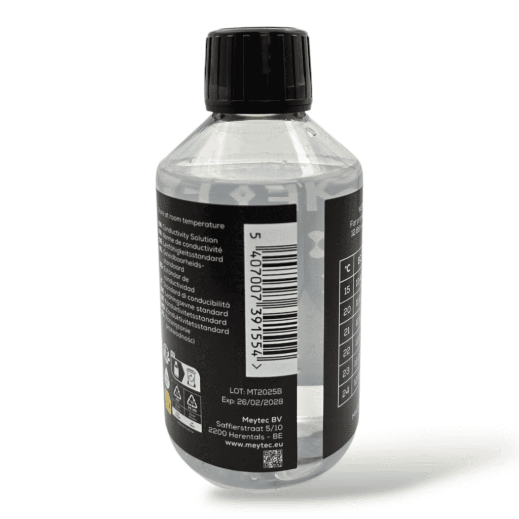 Meytec conductivity calibration solution - 12.88 mS/cm - bottle 250 ml - 5