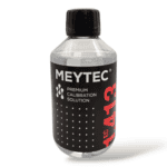 Meytec conductivity calibration solution bottle for accurate testing.