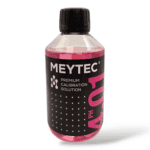 Buffer solution Meytec pH 4.01 in 250 ml bottle for calibration.