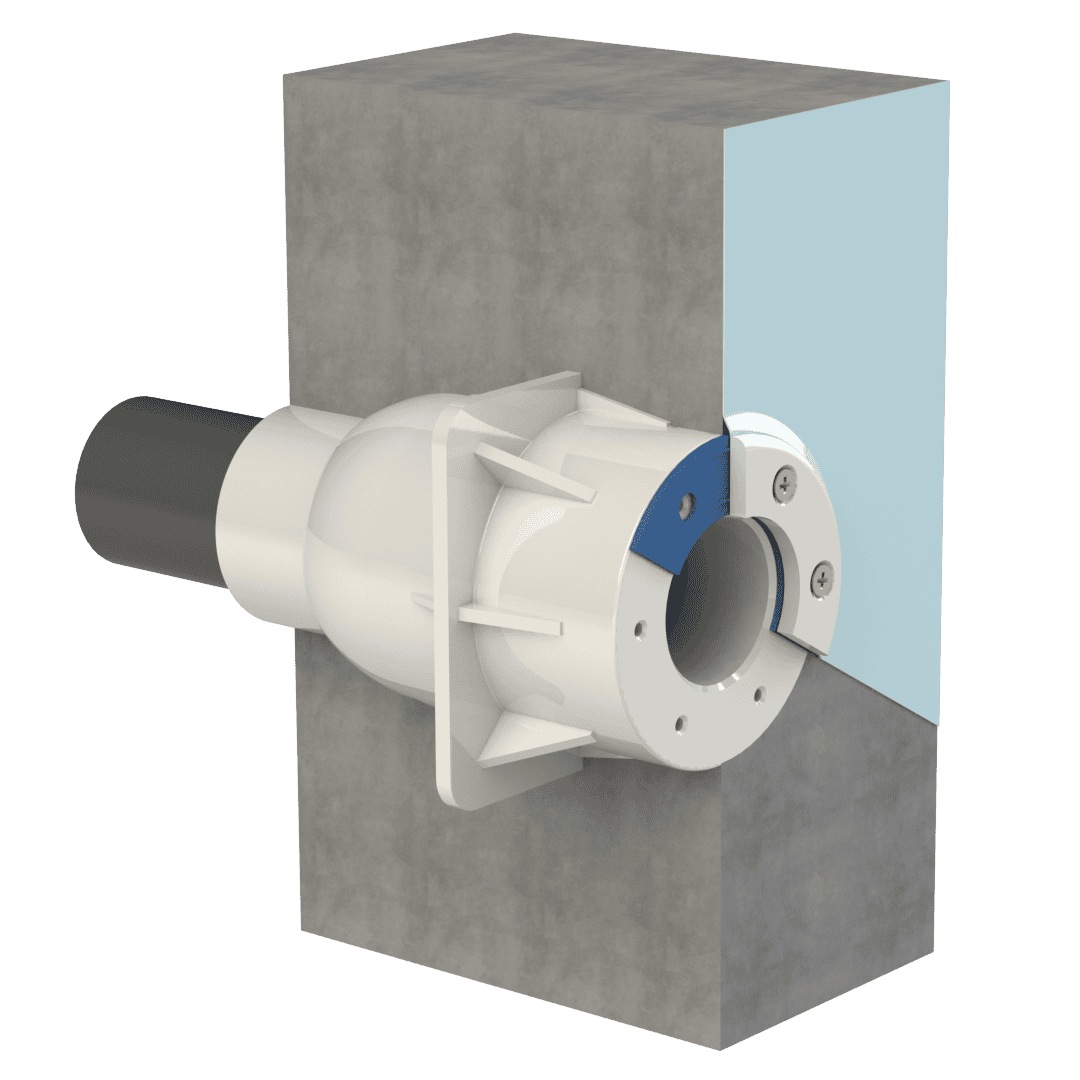 Duratech - Wall Conduit 1,5" - Concreter/Liner - Short