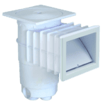 Weltico skimmer A200 in white for concrete, liner, and shell pools.