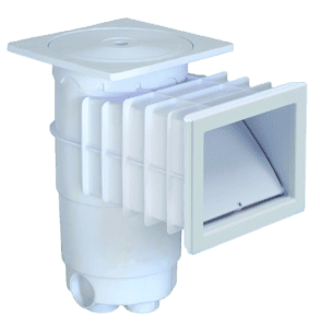 Weltico skimmer A200 in white for concrete, liner, and shell pools.