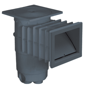 Weltico Skimmer A200 in Anthracite for concrete, liner, and shell pools.