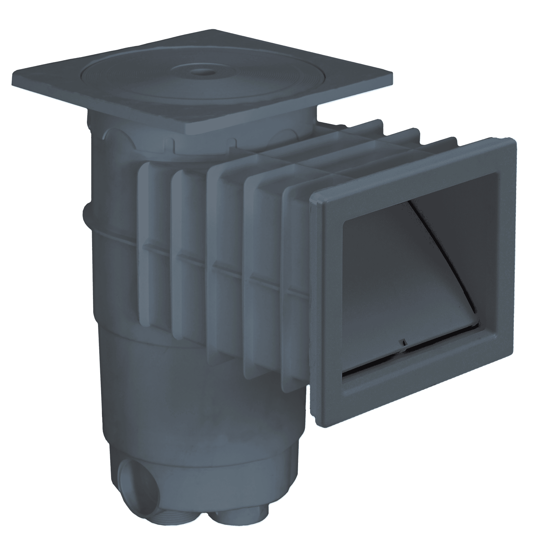 Weltico skimmer A200 Design Anthracite for concrete, liner and shell pools
