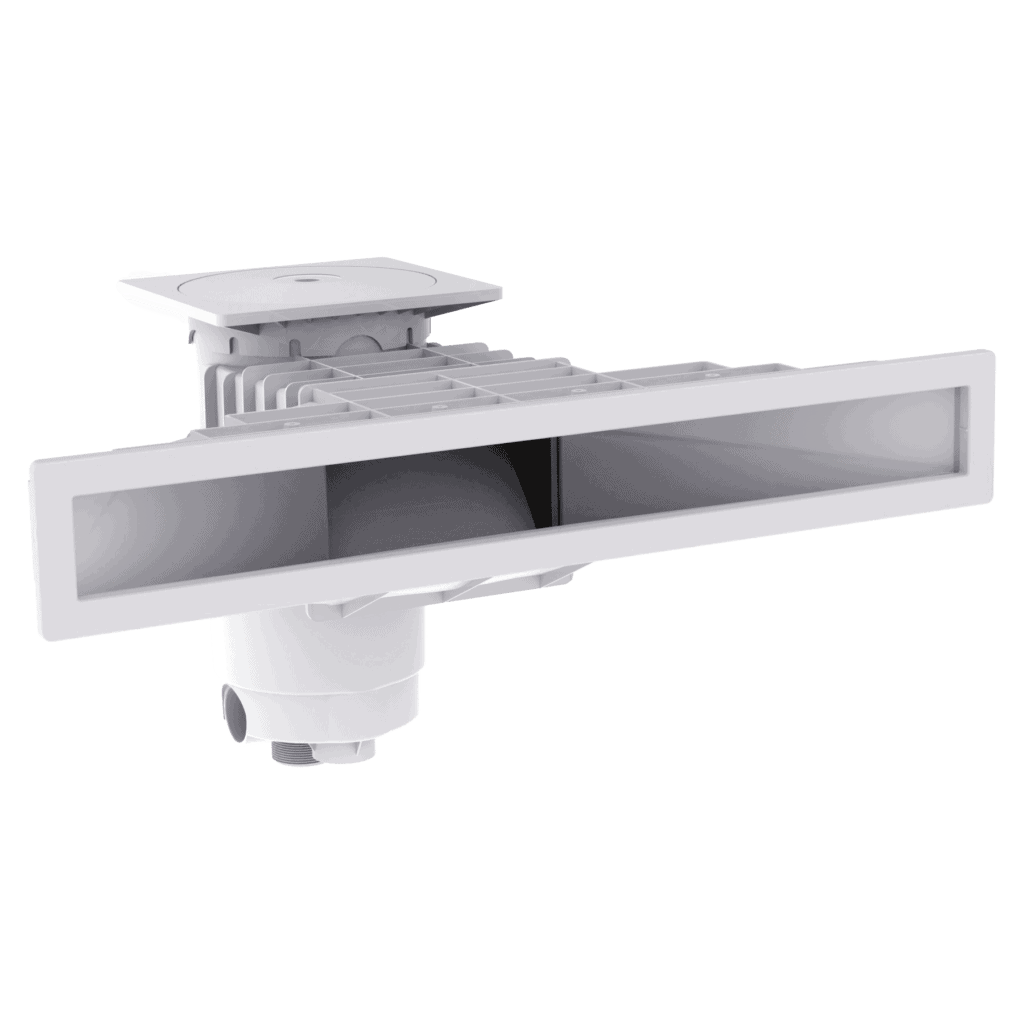 Weltico skimmer A800 design white for concrete, liner and shell pools - 1