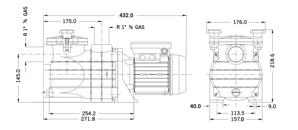 PSH pool pump MICRO-33 0,33HP 230V - 2