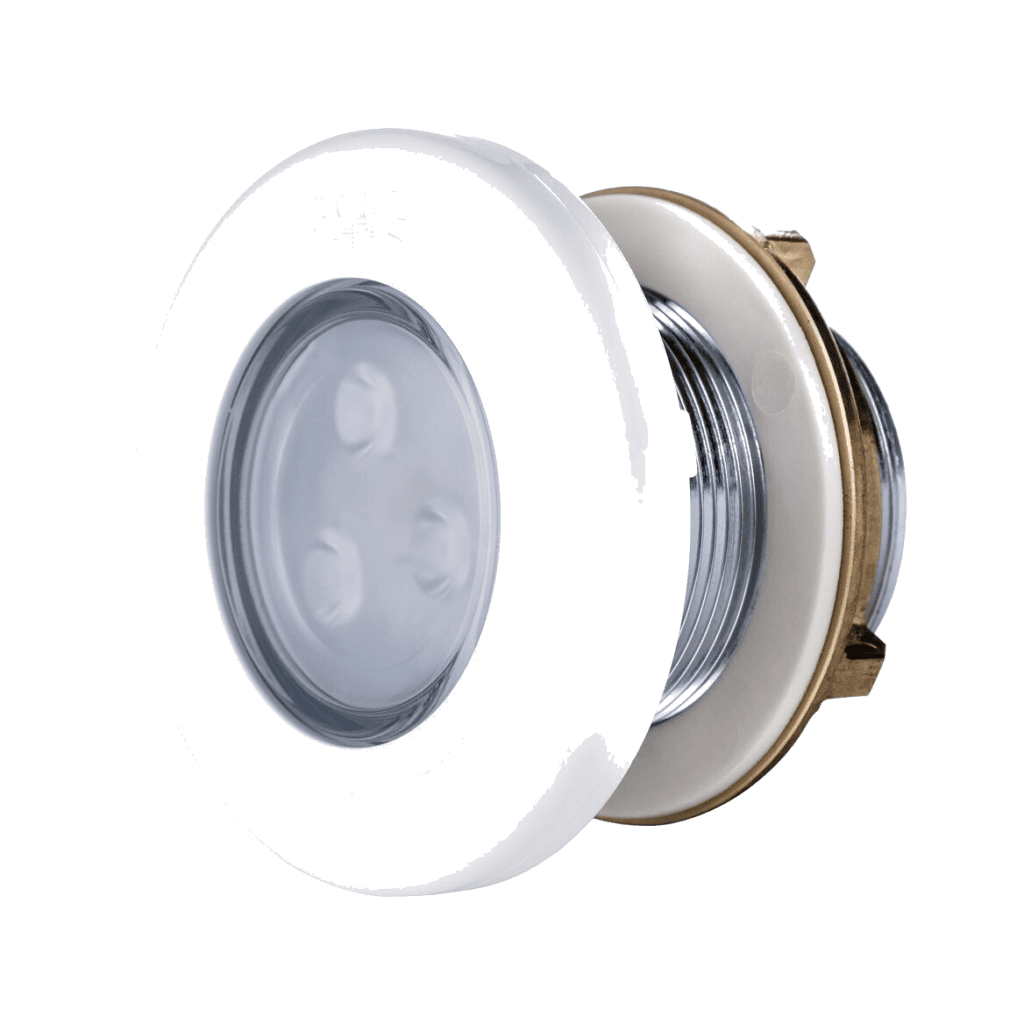 AstralPool 52132 LumiPlus Mini SPA White LED Projector with White Decorative Ring - 1