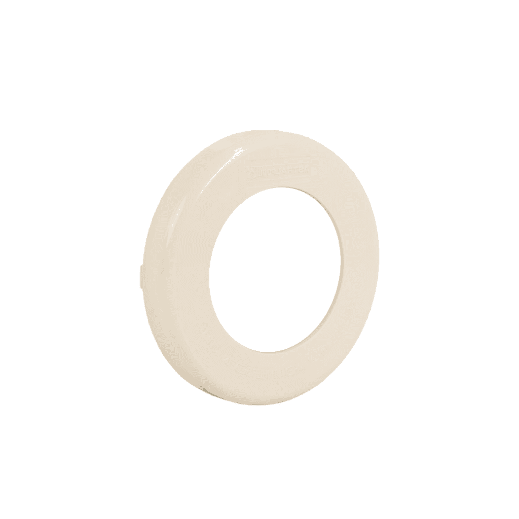 LumiPlus Essential Mini Decorative Ring – Beige, ABS, Ø96mm, Through-Wall - 1