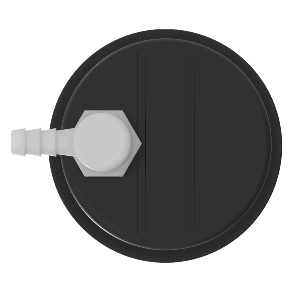 End Cap for Ozone UV-C Unit with Single Air Plug – Black (4800106) - 2