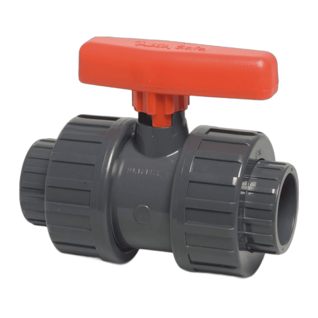 Flotide/MEGA - PVC-U Ball Valve DN50 63mm Glue Socket 16 bar (Safe 600) - 0112106 - 1