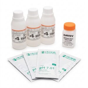 Davey - Kit de solució de calibratge per a sondes ProMatic Lifeguard (4x pH, 3x ORP, 1x TDS) - 33133SP