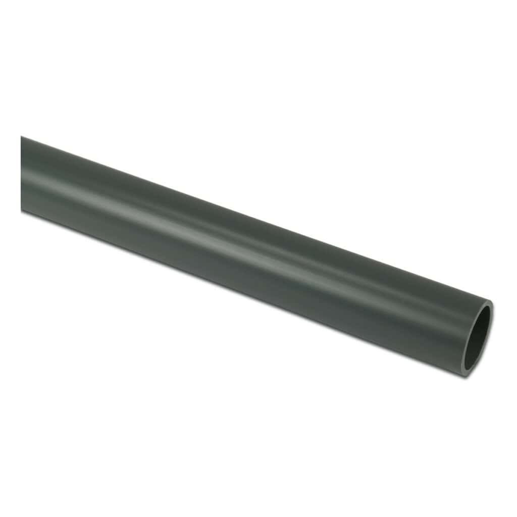 Profec PVC-U Pressure Pipe 50mm x 3.7mm Plain PN16 Grey 4m KIWA - 1