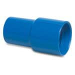 Merlett Socket PVC-U 38 mm glue socket blue type for swimmingpool hose — main