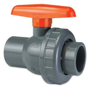Válvula de esfera VDL em PVC-U, 16 mm, encaixe para colagem, 16 bar, DN10, cinzenta, tipo EIL — principal