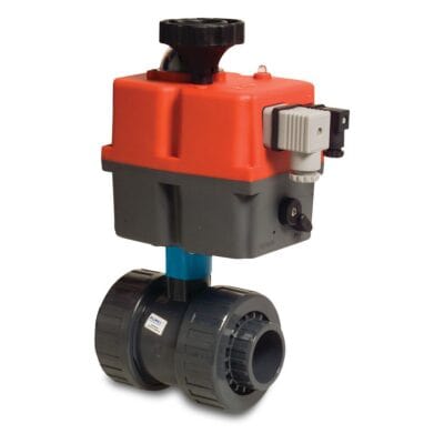 Profec Ball Valve PVC-U 63 mm Glue Socket 16 bar Actuator J4C S20 - 1