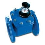 Azud Water meter brass DN80 flange 16bar blue MID type Woltman — main