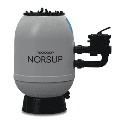 Norsup - Filtro a sabbia Norsup in poliestere rinforzato con fibra di vetro, 63 mm, attacco a incollaggio, 2,5 bar, grigio, tipo Suprav3, 750 Sm - 1
