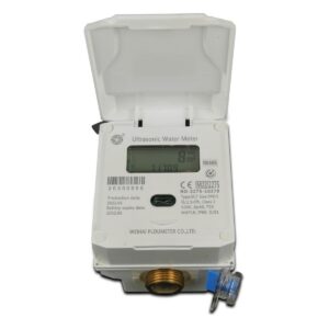 Profec Ultrasonic water meter brass 3/4" male thread 16bar DNDN15 24VDC white MID type Class 2 — main