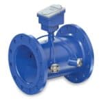 Profec Ultrasonic water meter stainless steel 304 DN125 DIN flange 16bar 3.6V Li-battery blue CE/MID type Class 2 — main