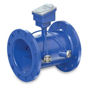 Profec Ultrasonic water meter stainless steel 304 DN125 DIN flange 16bar 3.6V Li-battery blue CE/MID type Class 2 — main