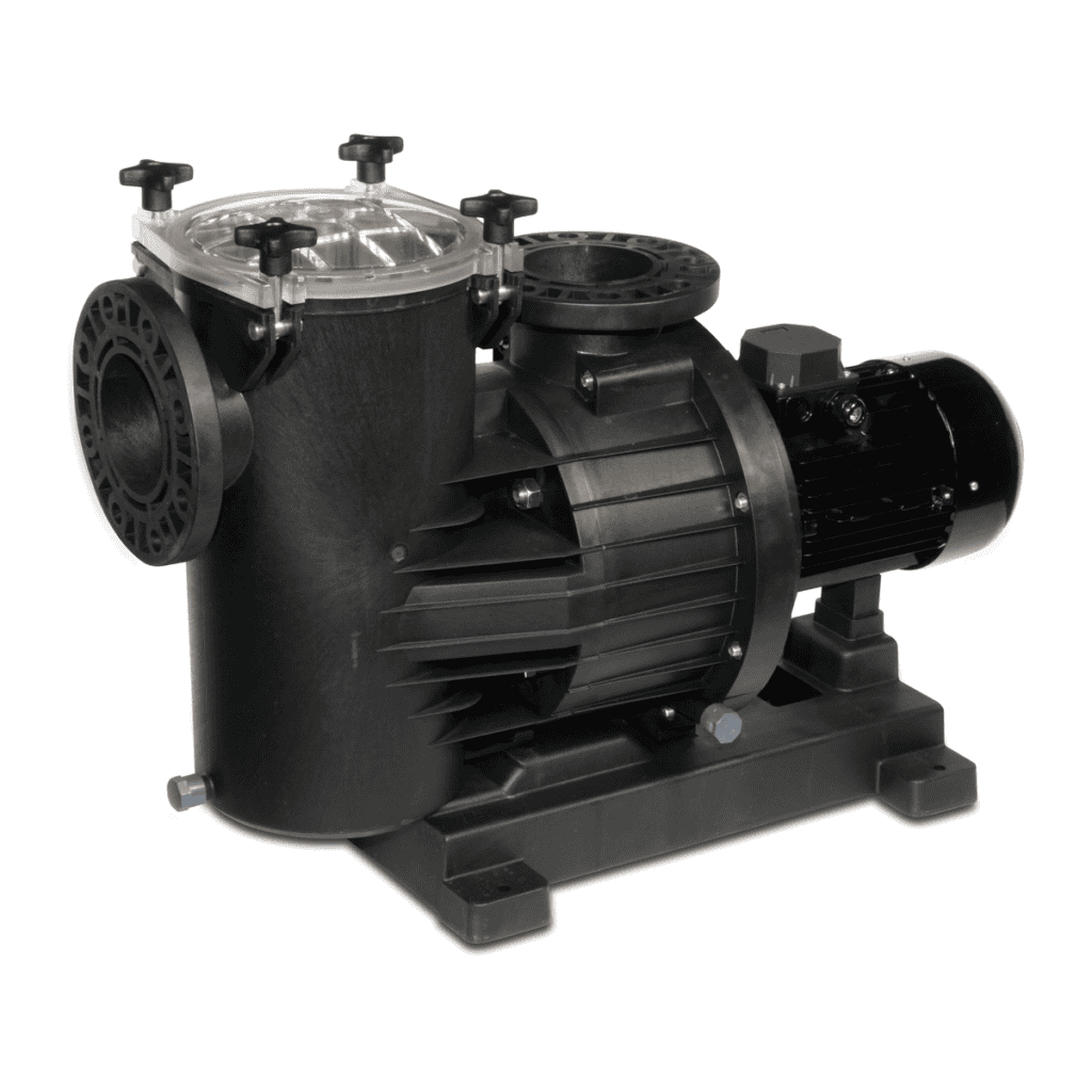 DAB - Pompe centrifuge de piscine à haut débit Dab, en PP renforcé de fibre de verre, DN100, à bride, 8,8 A, 400 V CA, noire, modèle Europro 550T - 1