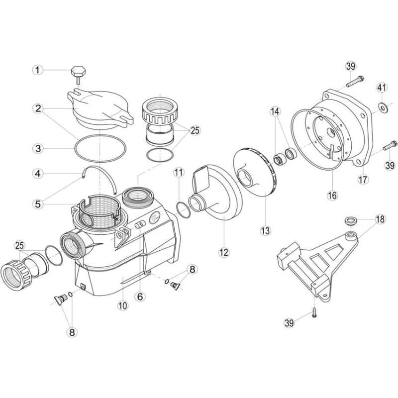 Kripsol Koral — exploded view & spare parts - 1