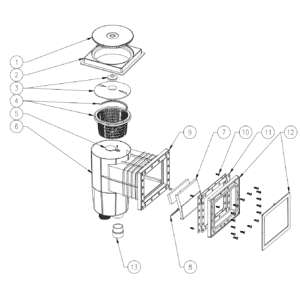 Exploded view — FLOTIDE SKIMMER, TYPE STANDARD