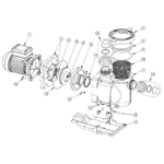 Exploded view — STA-RITE POOL PUMP SUPERMAX S5P1R
