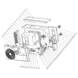 Exploded view — HYDRO-PRO HEAT PUMP (TYPE 5)