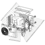 Exploded view — HYDRO-PRO HEAT PUMP (TYPE 13)