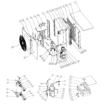 Exploded view — FLOTIDE HEAT PUMP, TYPE INVERTER (TYPE XP12CSIE)