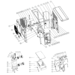 Exploded view — HYDRO-PRO HEAT PUMP, TYPE INVERTER (TYPE XP07DCSI+)