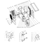 Exploded view — HYDRO-PRO HEAT PUMP, TYPE INVERTER (TYPE XP21DCSI+)