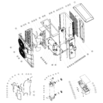 Exploded view — NORSUP HEAT PUMP, TYPE INVERTER (TYPE XP35DCSI T)