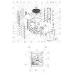 Exploded view — NORSUP HEAT PUMP, TYPE PV INVERTER (TYPE P21V/32)