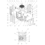 Exploded view — NORSUP HEAT PUMP, TYPE PV INVERTER (TYPE P21TV/32)