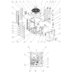 Exploded view — NORSUP HEAT PUMP, TYPE PV INVERTER (TYPE P24TV/32)