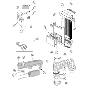 Exploded view — Promatic Chlorinator (MPS16 / MPS24 / MPS36 / MPS50)