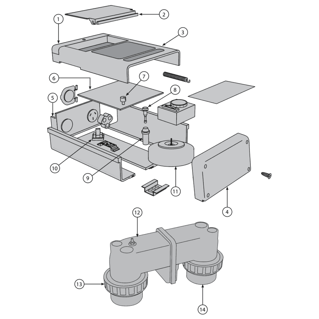 BMSC8 Chlorinator (Last Sold 2021) exploded view & spare parts - 1
