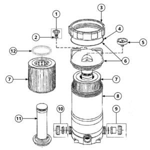 Exploded view — Easy Clear Cartridge Filter (Last Sold 2022 / 2024)