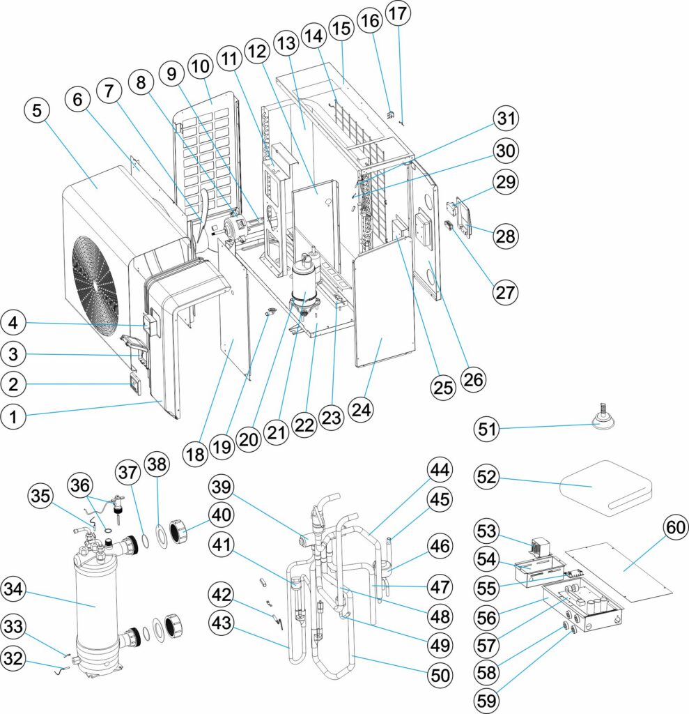 Zodiac  Heat Pump PX50 - WH000428 - 1