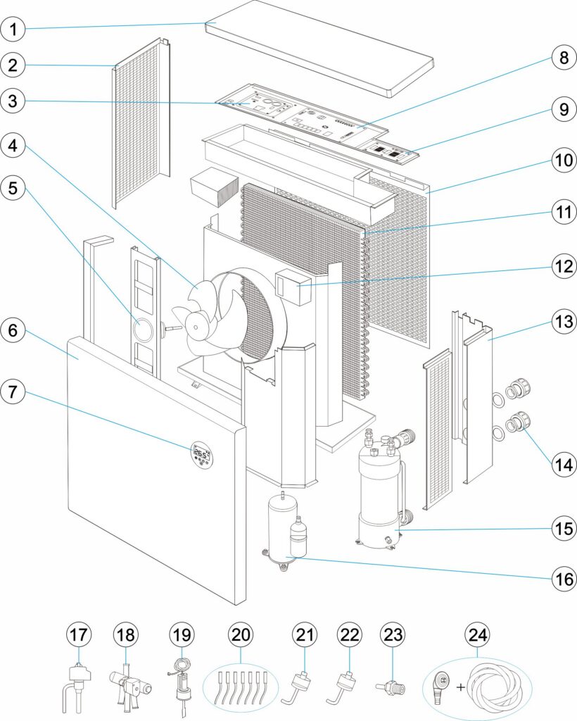 AquaForte Heat Pump Mr Silence 13KW - SC949 - 1