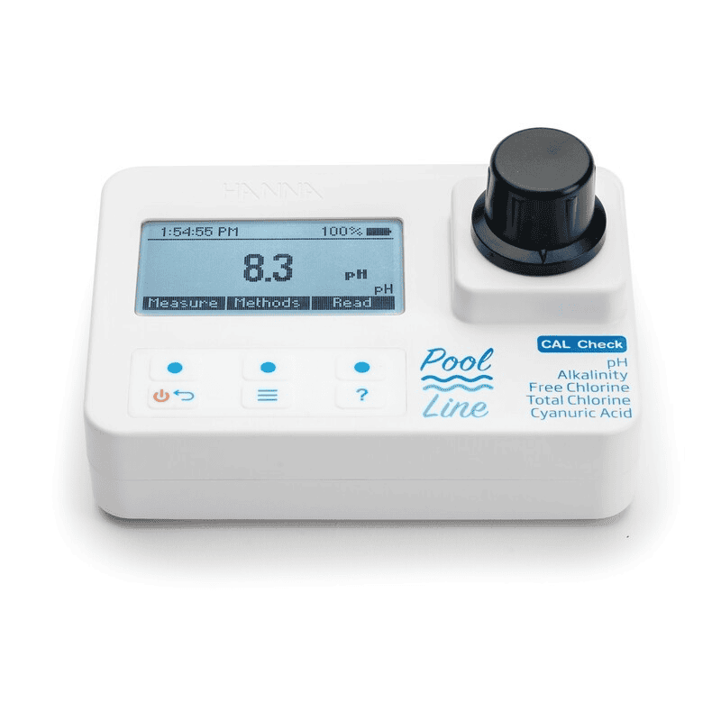 Hanna Instruments Pool Line 5-in-1 Portable Photometer (Free & Total Chlorine / pH / Cyanuric Acid / Alkalinity) (HI971044) - 2