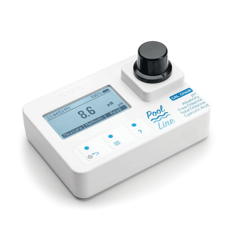 Hanna Instruments Pool Line 5-in-1 Portable Photometer (Free & Total Chlorine / pH / Cyanuric Acid / Alkalinity) (HI971044) - 1
